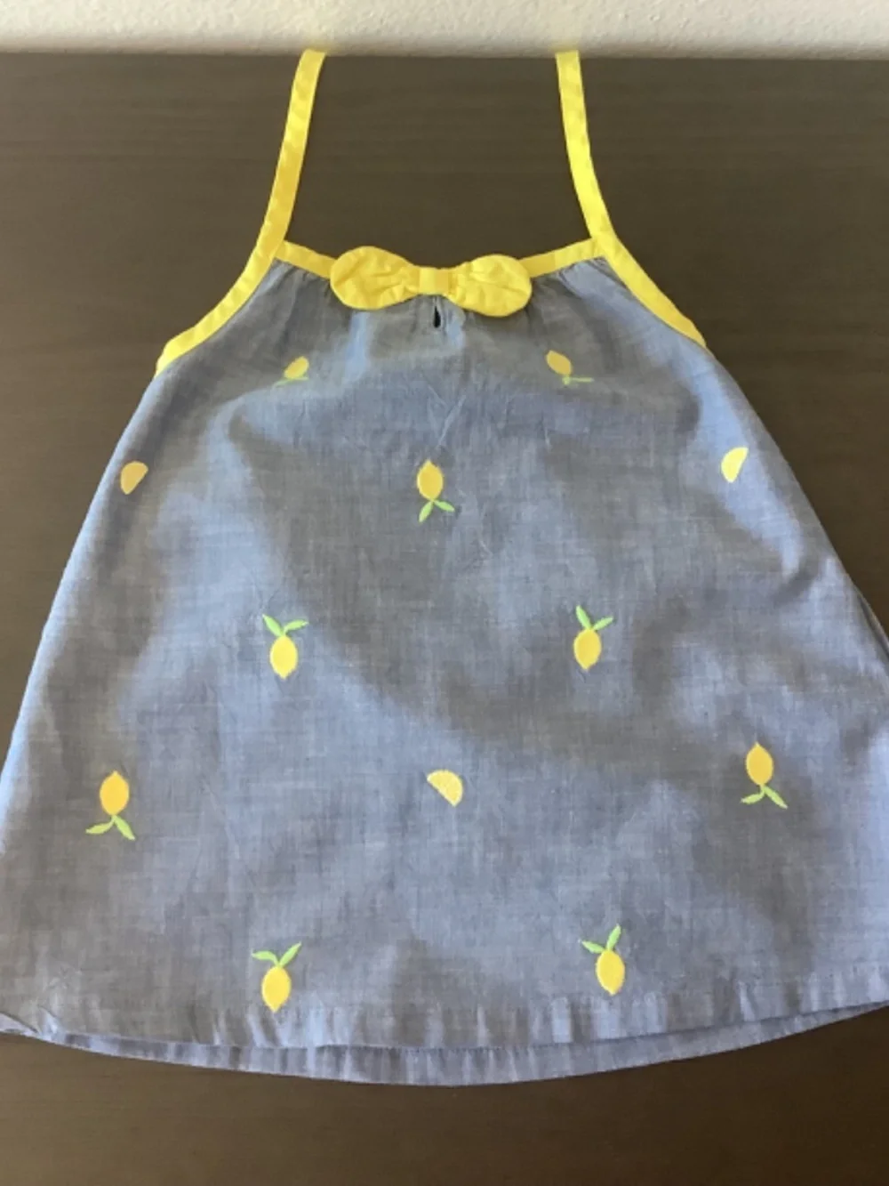 NWT Gymboree Girls Chambray Citrus Halter Top And Shorts Blue Denim Set 3T & 5T